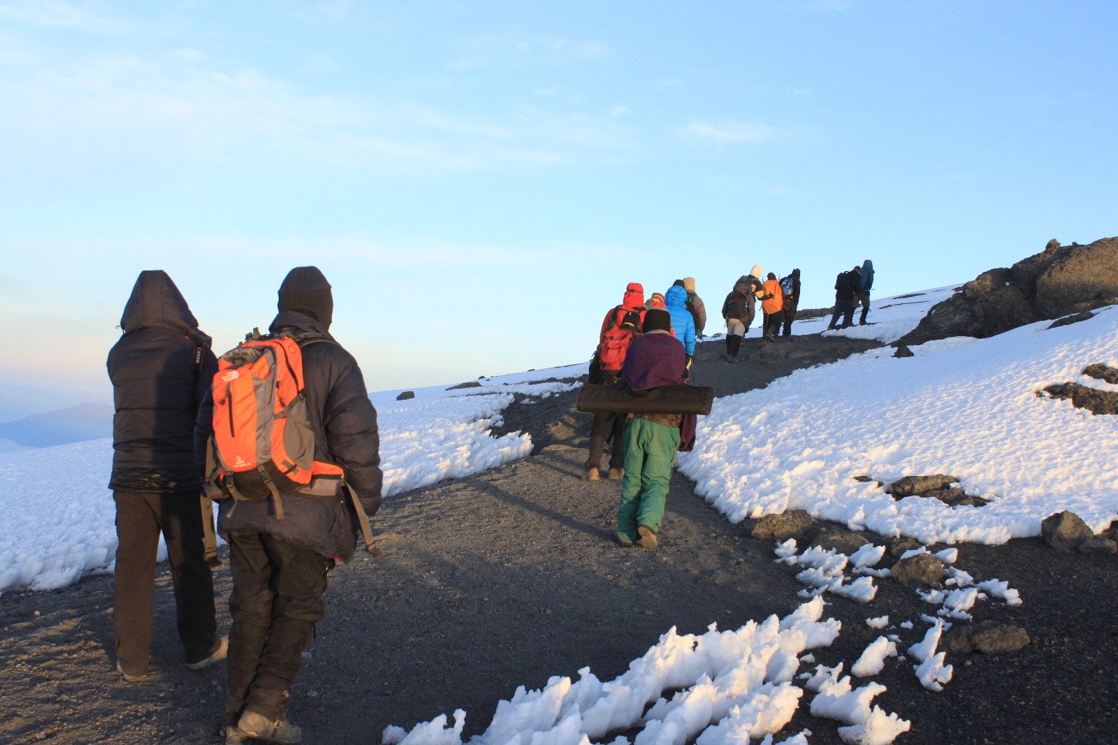 Climbers on Marangu Route